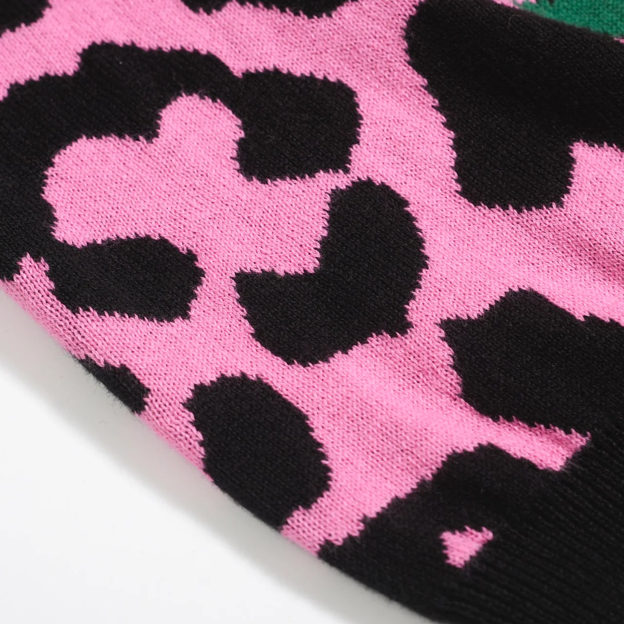 Women’s Pink Leopard Print Knit Set with Leopard and Plant Graphic - Image 21