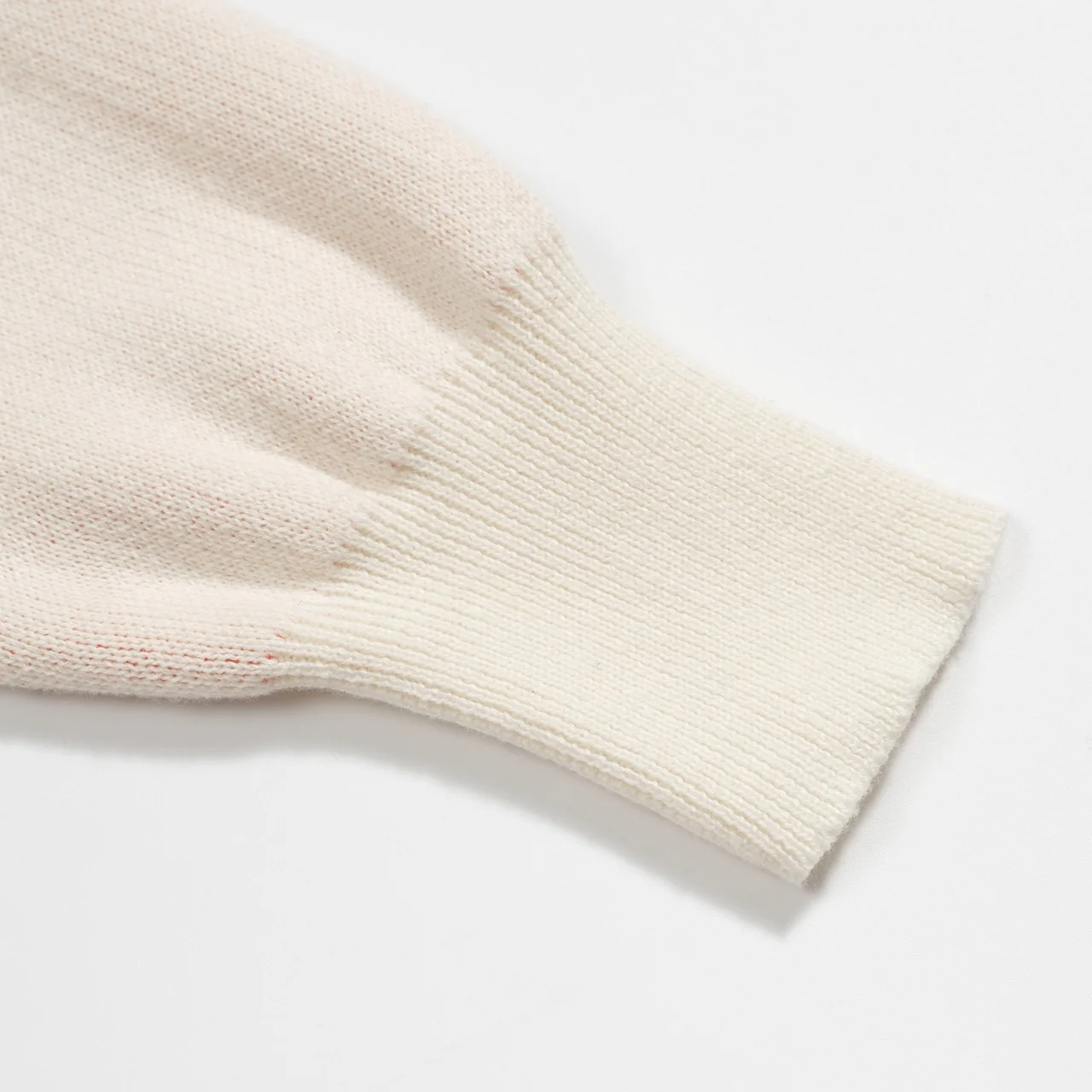 Women retro cream white cherry jacquard knitwear - Image 6