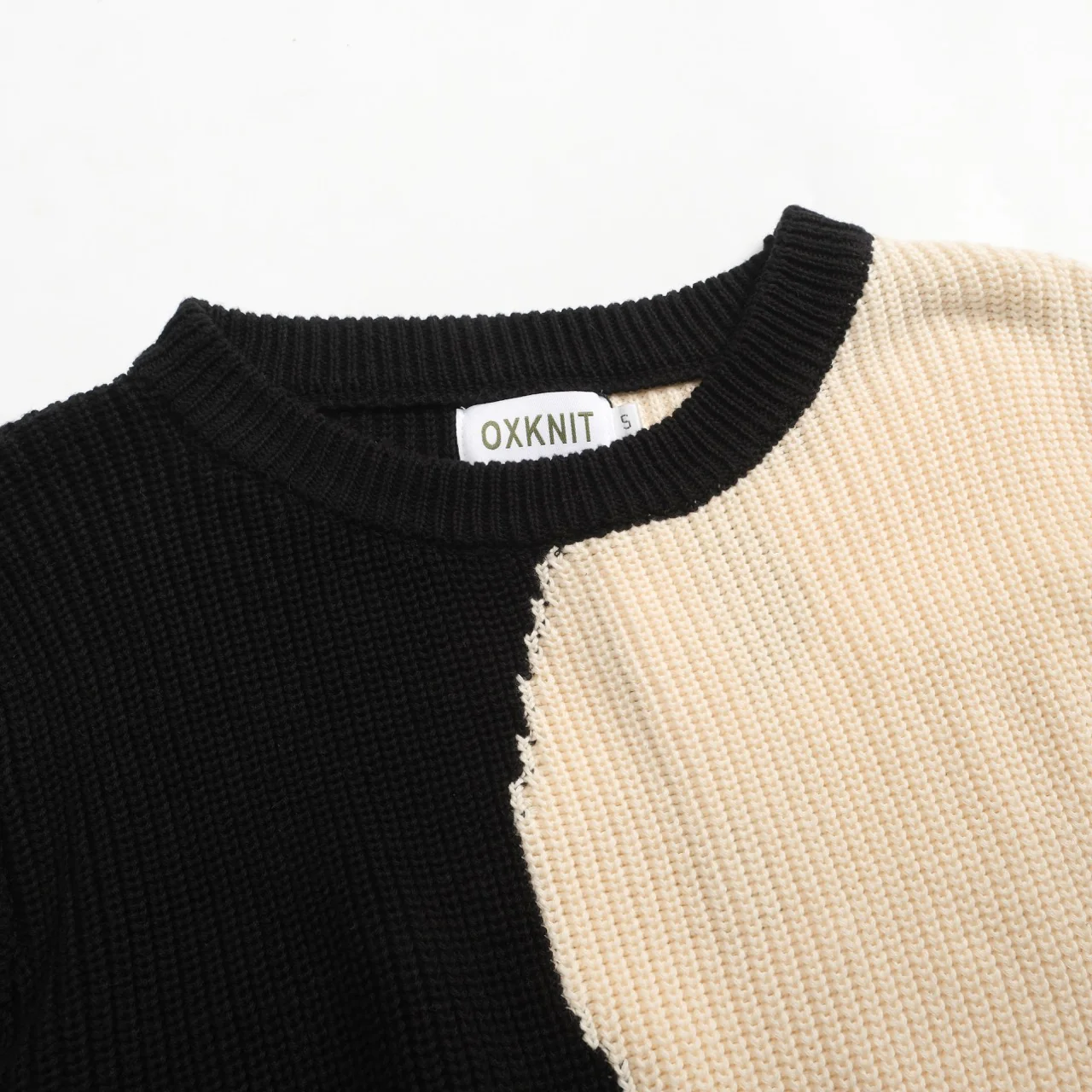 Women's black collage art vintage knitwear - Image 4