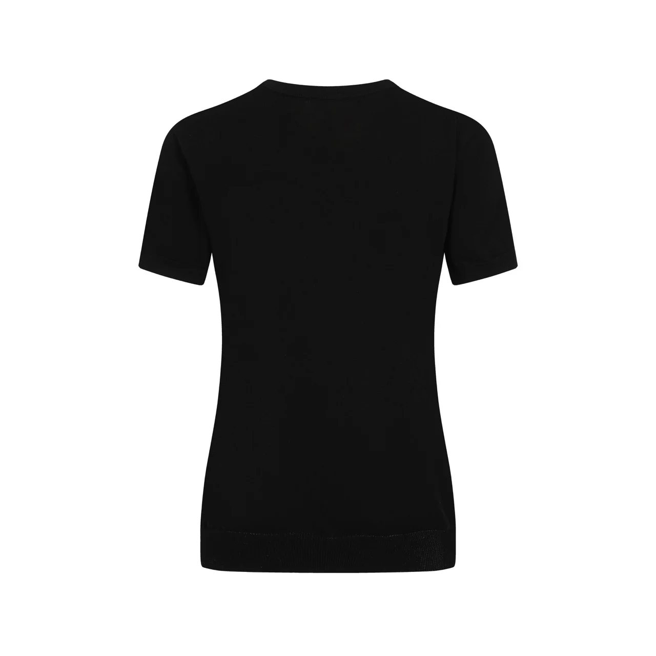 Women's black embroidered V-neck knitwear - Image 4
