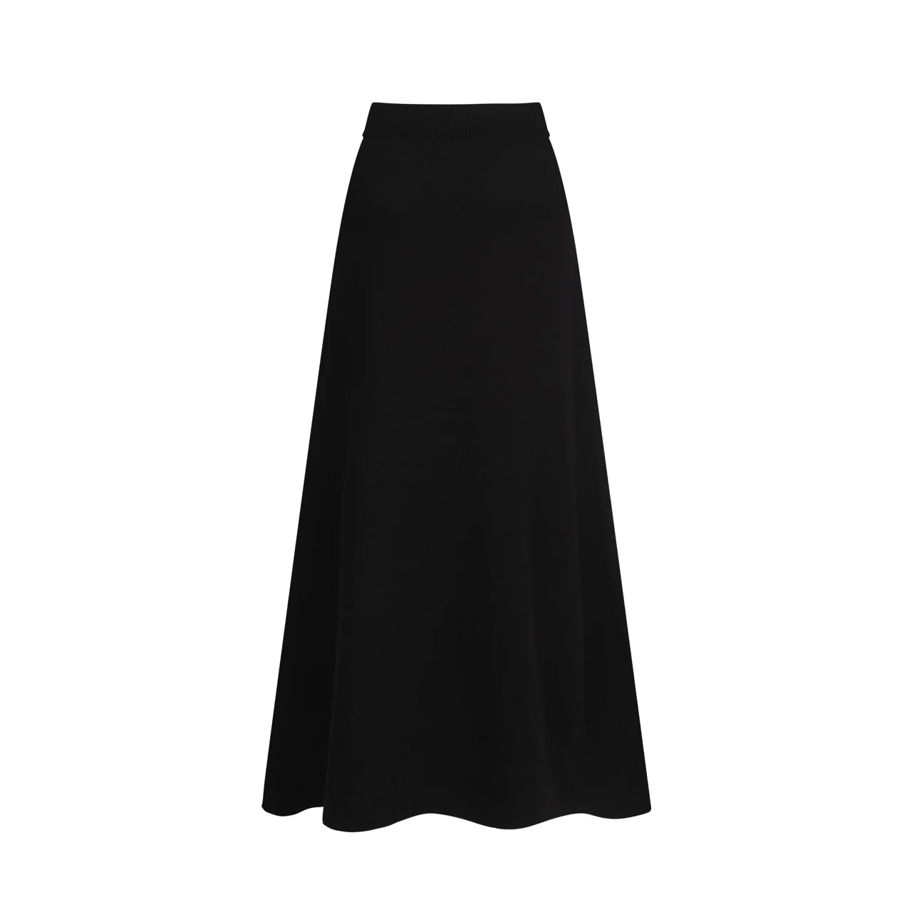 Women's black retro floral printed skirt - Image 3