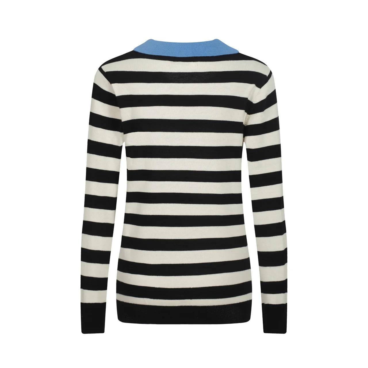 Women's black stripes vintage collage knitwear - Image 3