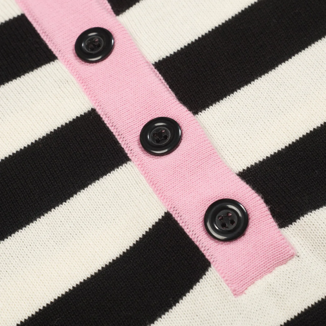 Women's black stripes vintage collage knitwear - Image 5