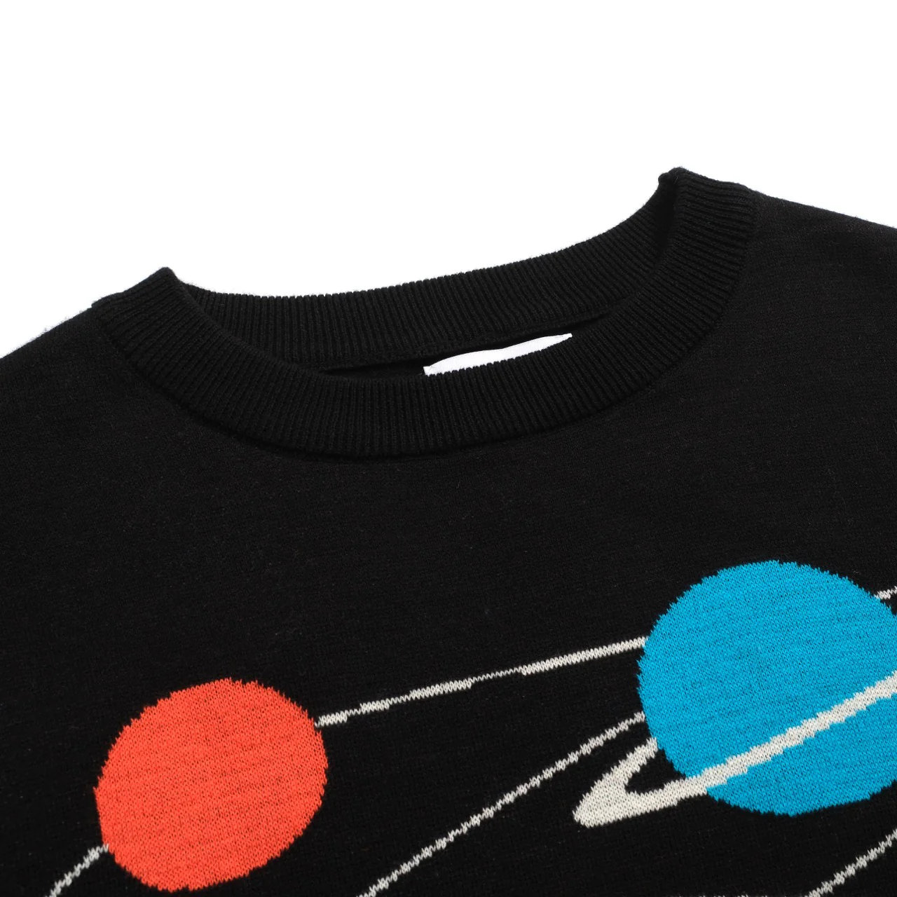 Women's black vintage Planet jacquard knitwear - Image 4