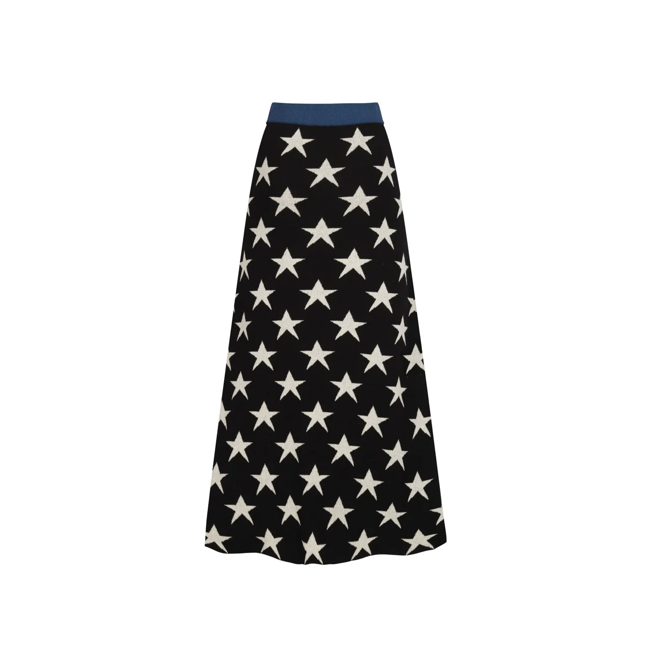 Women's black vintage star cheetah street fashion jacquard knit set - Image 6