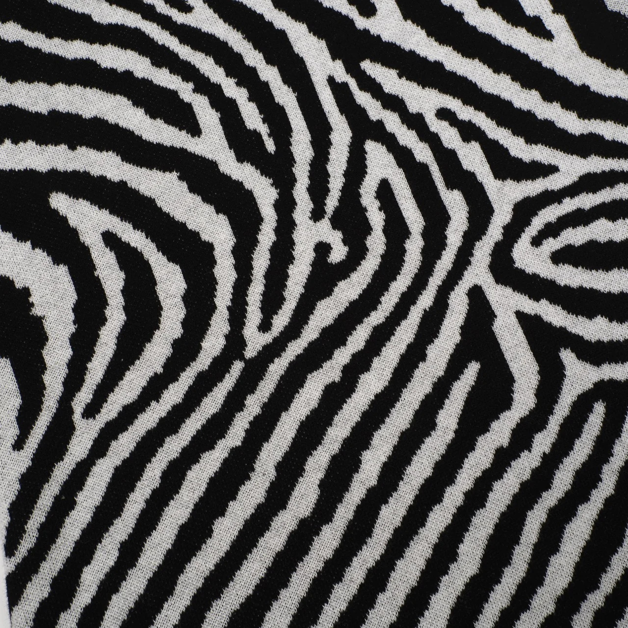 Women's black vintage striped small horse street fashion jacquard knit set - Image 7
