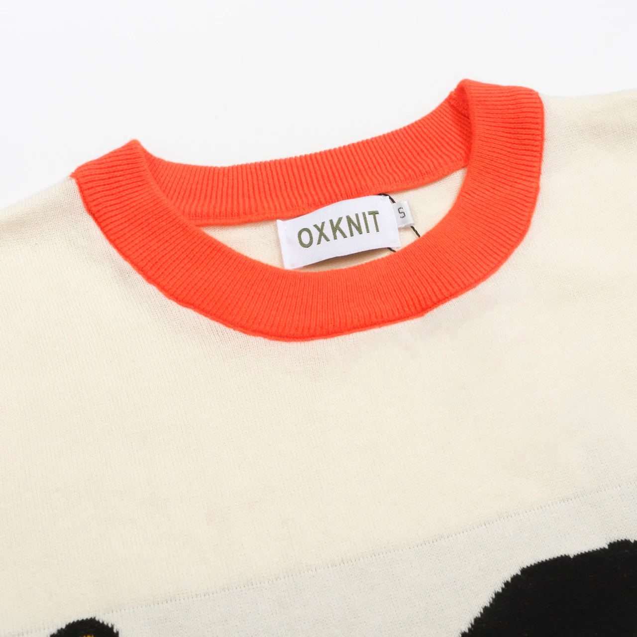 Women's color matching cute bird striped art knitwear - Image 5