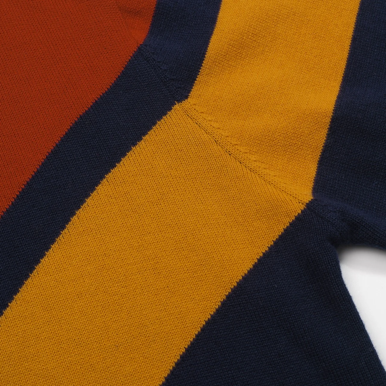 Women's dark blue striped knitted skirt suit - Image 7