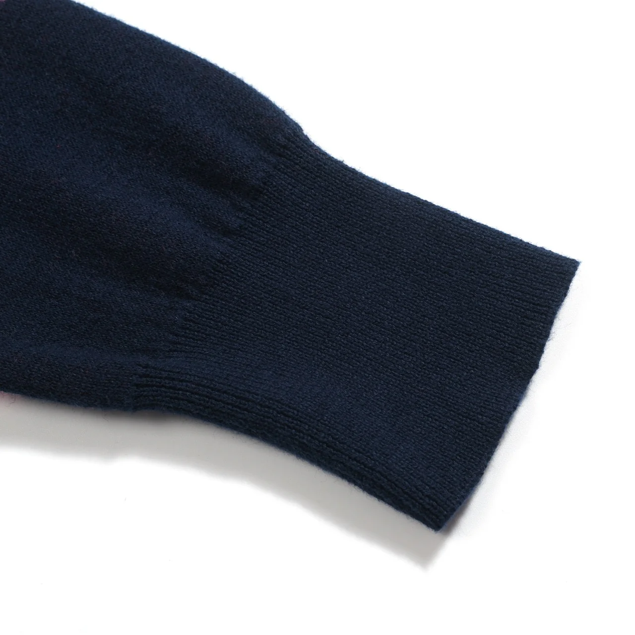 Women's dark blue vintage diagonal stripe knitwear - Image 5