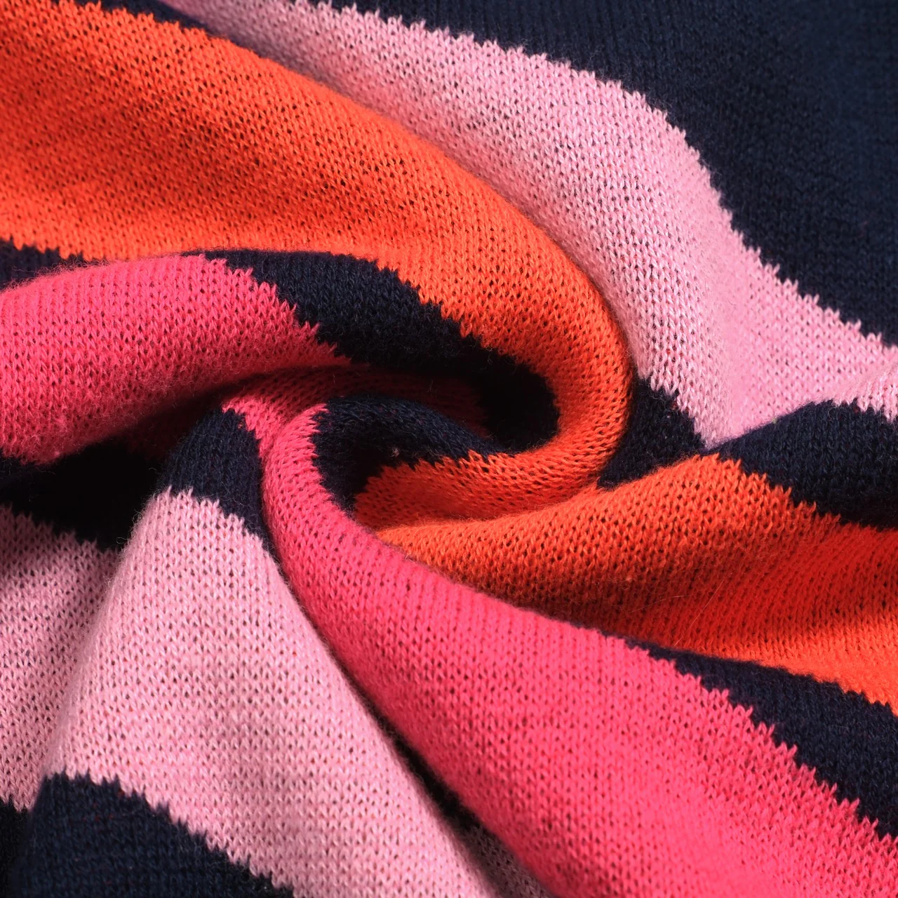 Women's dark blue vintage diagonal stripe knitwear - Image 9