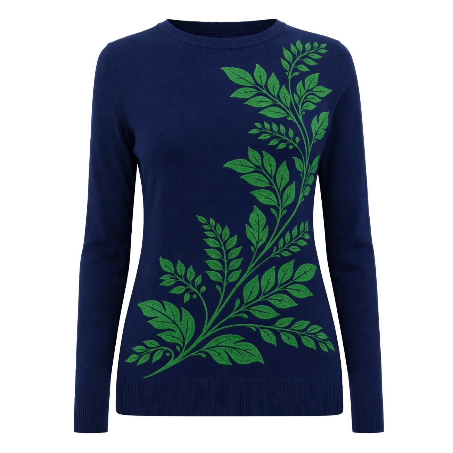 Women's floral fashion retro jacquard knitwear