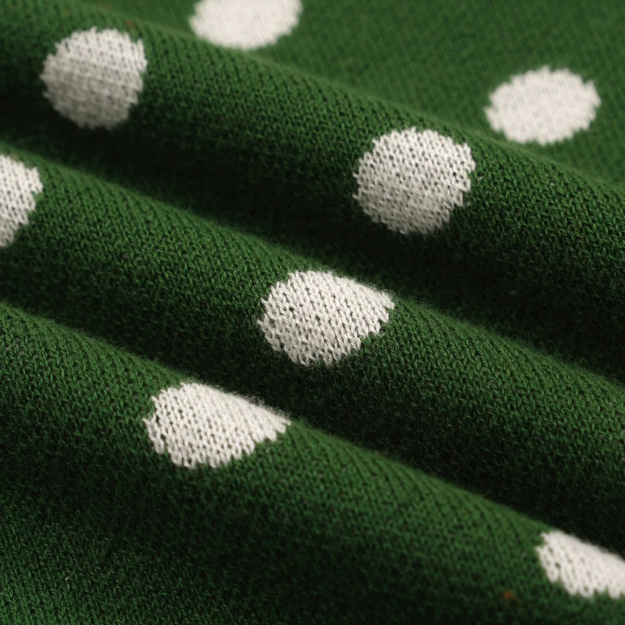Women's Green Cat Ancient Tune Art Round Neck Knitwear - Image 9