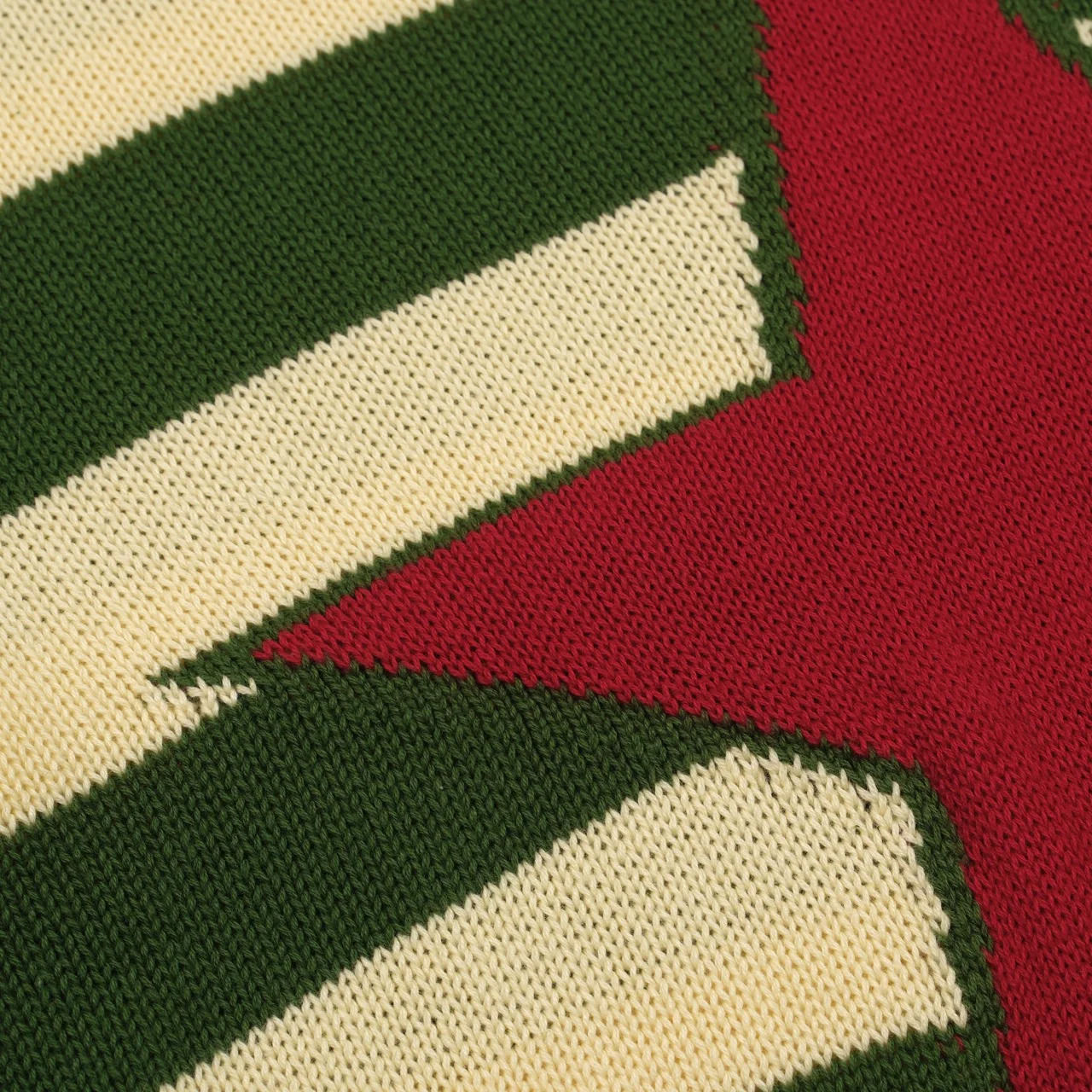 Women's green striped vintage pentacle knitwear-longer sleeves - Image 5