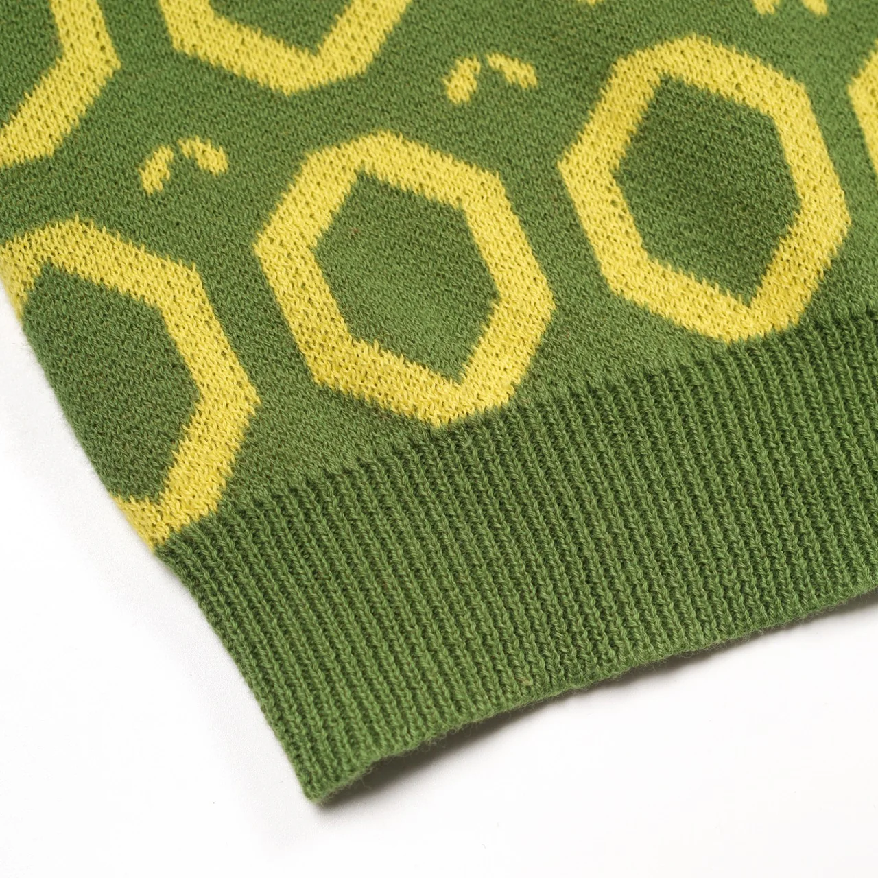 Women's Green Vintage Classic Knitted skirt suit - Image 13