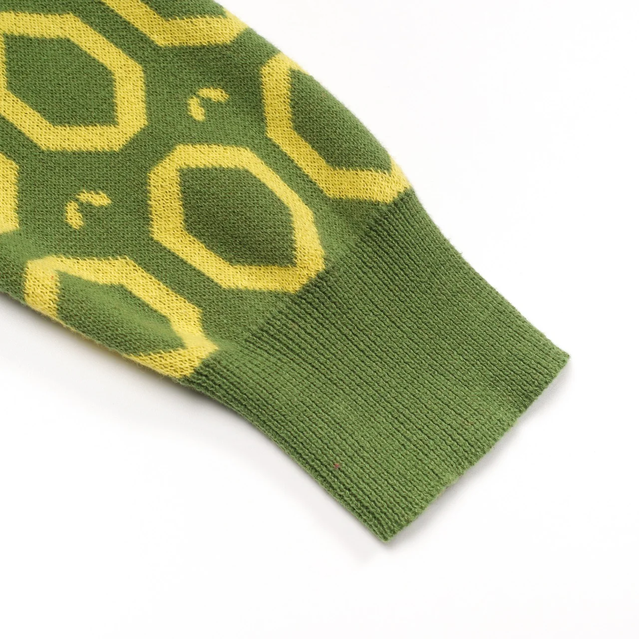 Women's Green Vintage Classic Knitted skirt suit - Image 14
