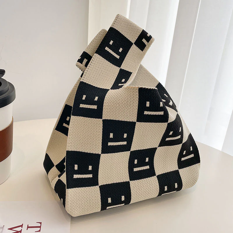 Women's knitted handbag bucket bag - Image 69