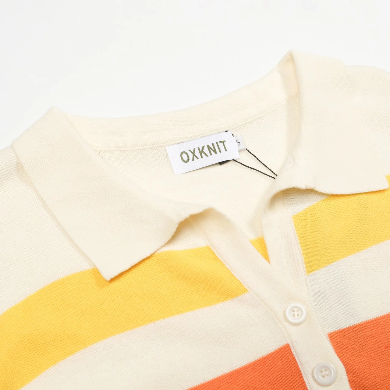 Women's multicolor striped V-neck knitwear - Image 4
