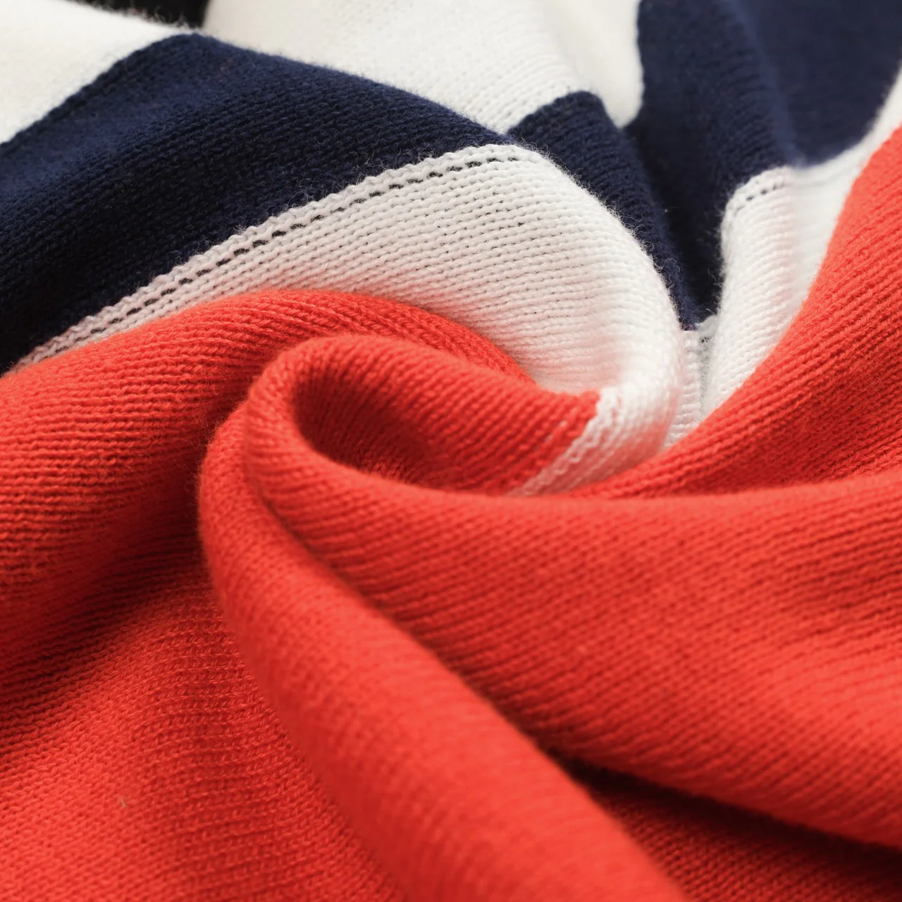 Women's orange striped jacquard vintage knitwear - Image 7