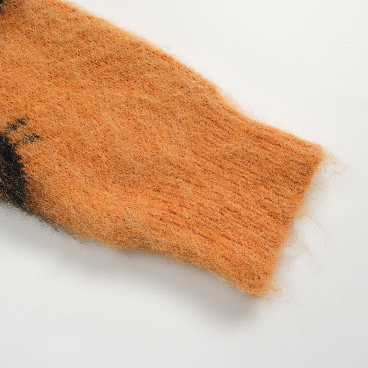 Women's orange vintage cat head jacquard knitwear - Image 6