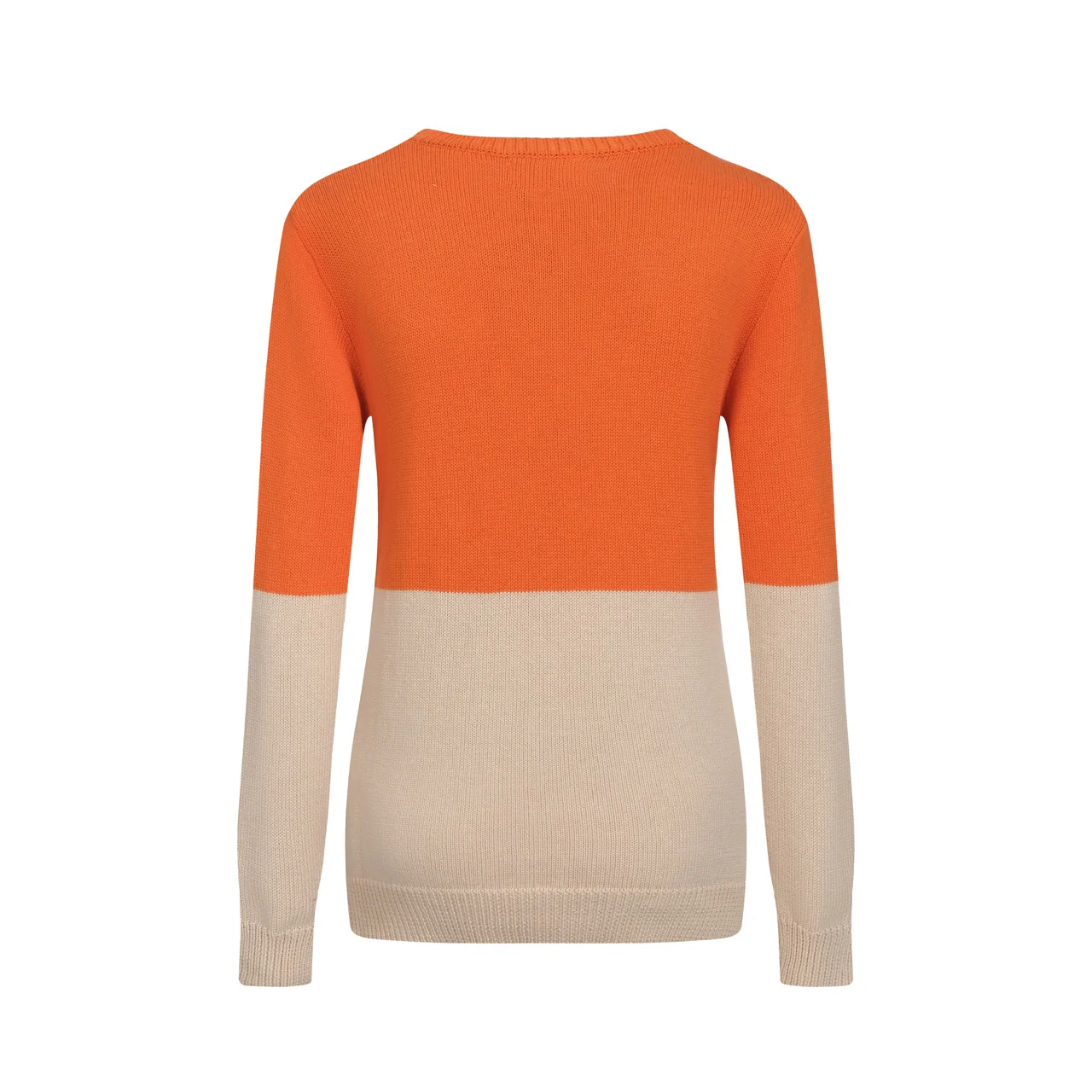 Women's orange vintage cat jacquard knitwear - Image 3