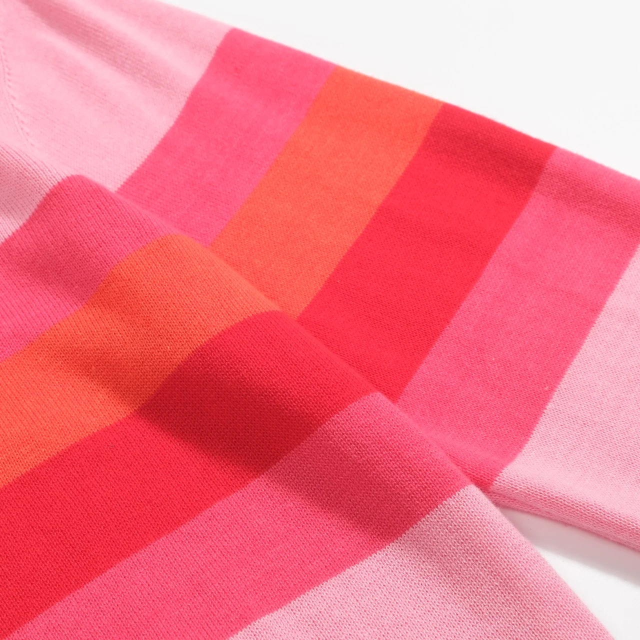 Women's pink striped retro jacquard knitwear - Image 10