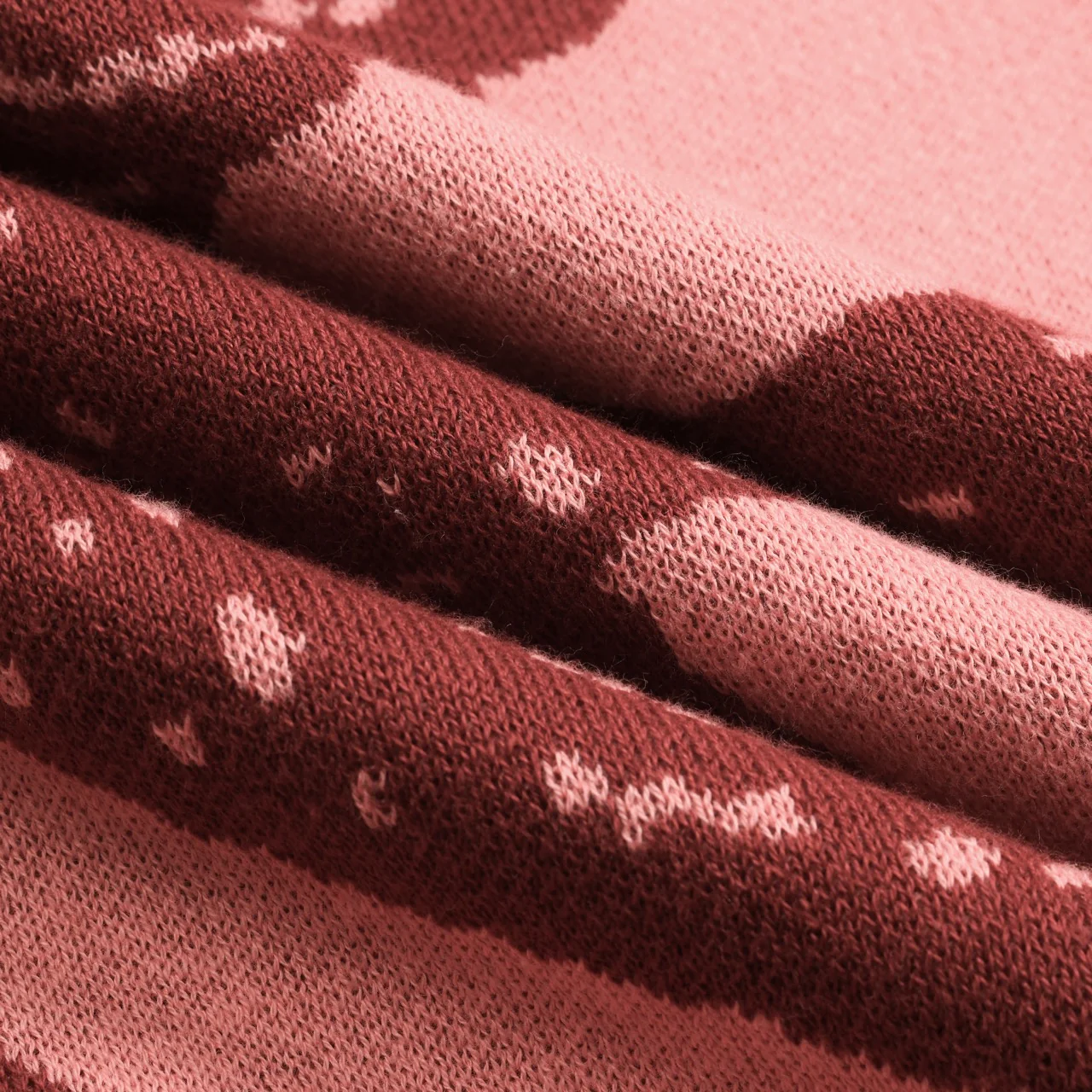 Women's pink swallow jacquard V-neck knitwear - Image 8