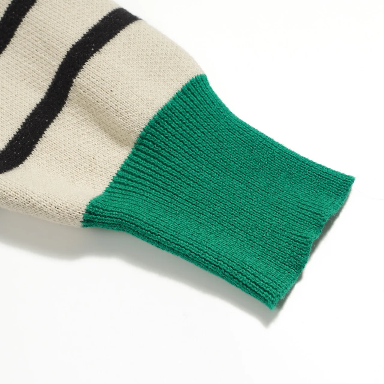 Women's striped bird jacquard vintage knitwear - Image 5