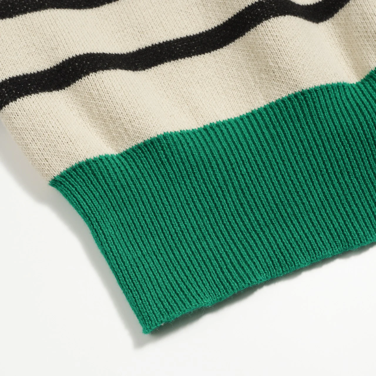 Women's striped bird jacquard vintage knitwear - Image 6