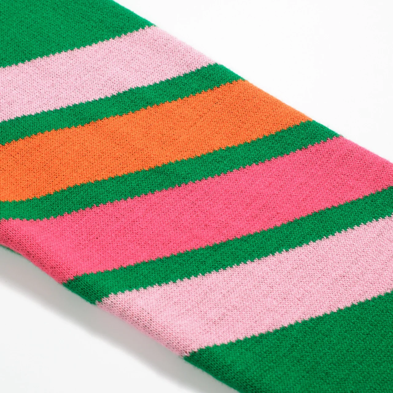 Women's vintage green diagonal stripe jacquard knitwear - Image 6