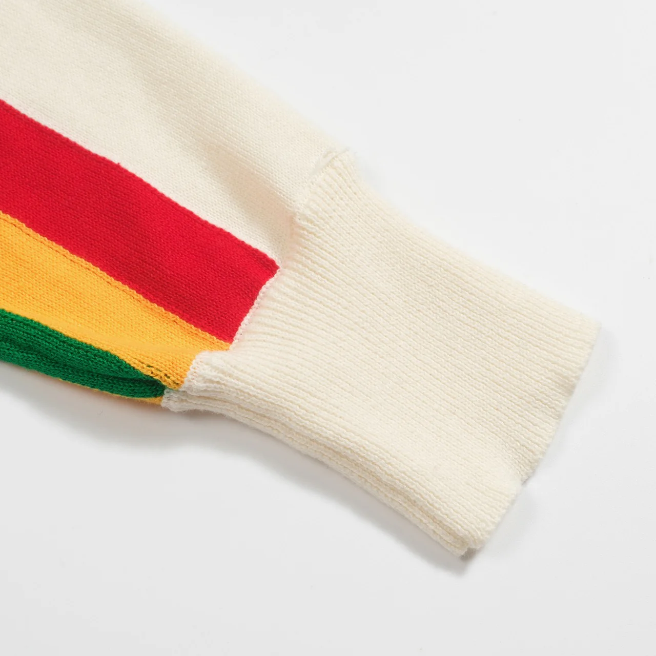 Women's vintage rainbow Jacquard stripes knitwear - Image 5