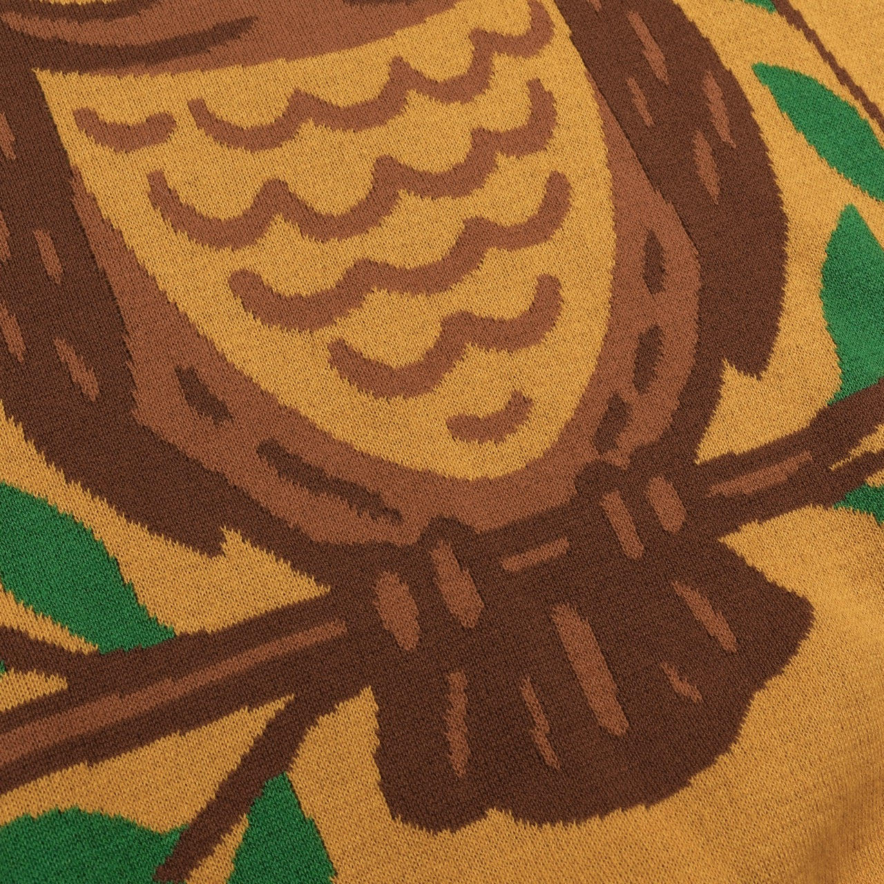 Women's yellow Owl jacquard vintage knitwear - Image 5