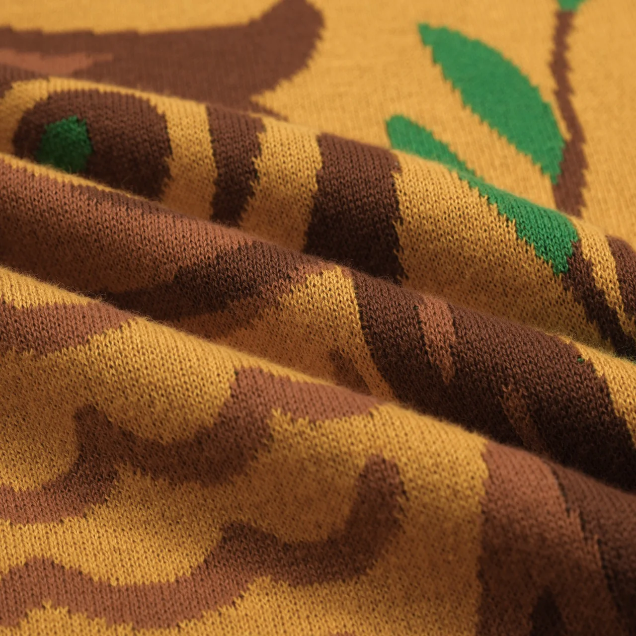 Women's yellow Owl jacquard vintage knitwear - Image 9